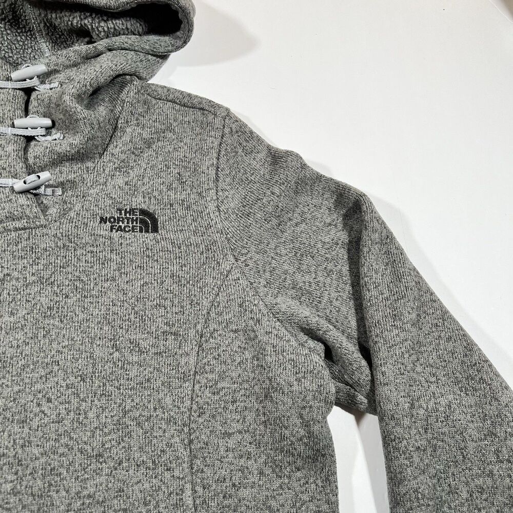 The North Face Crescent Hooded Pullover Gray Sweater Sweatshirt Women's Large - Picture 4 of 10